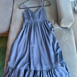 J. Crew Blue Midi Dress